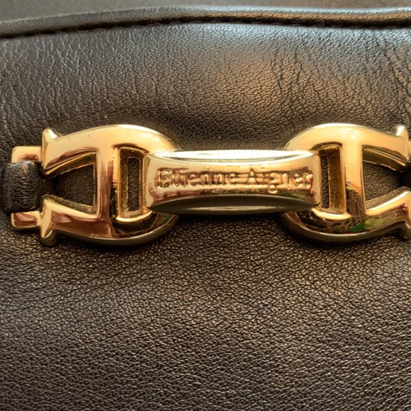 Navy Leather Etienne Aigner Purse - Picture 2 of 5